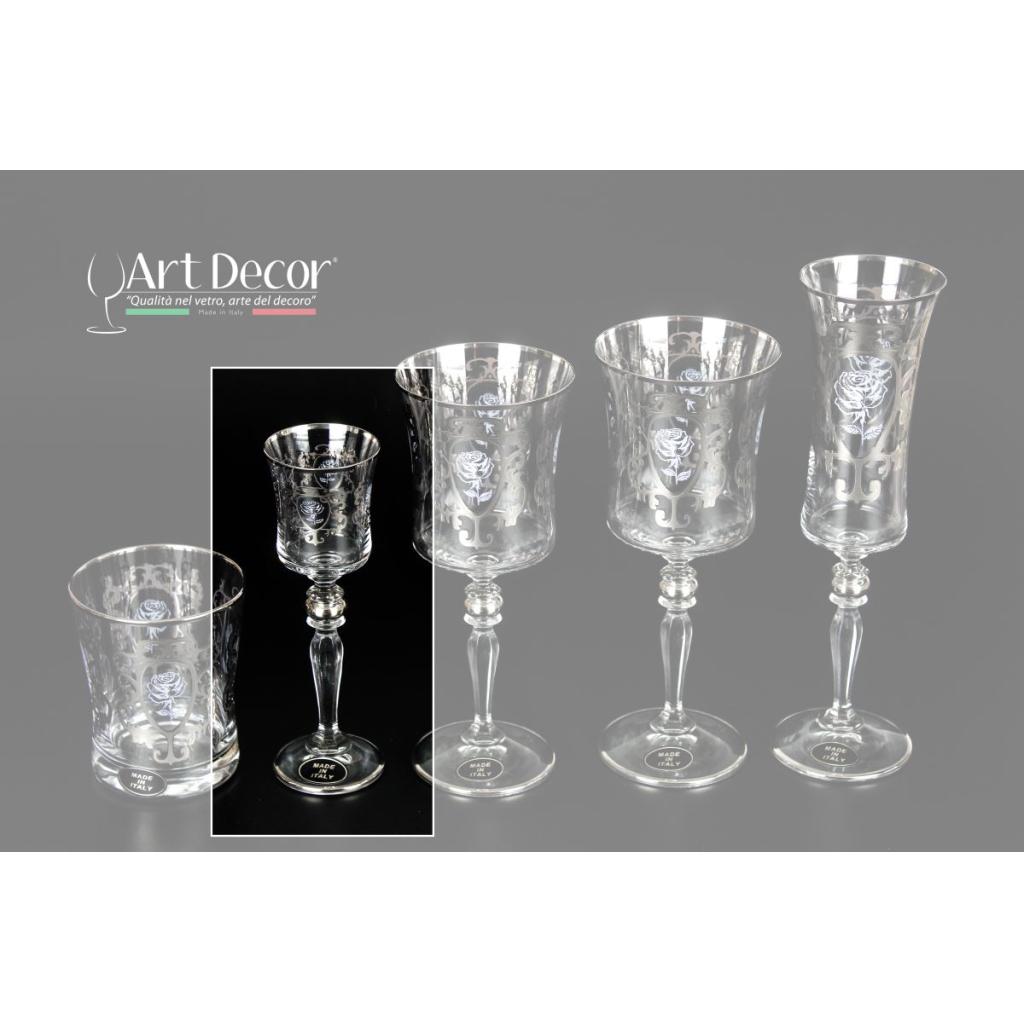 Design "New Positano Platino with White Rose + Rim Platinum"